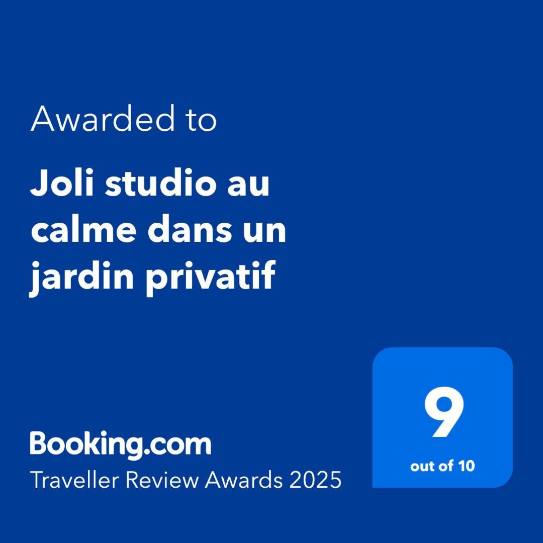 Joli Studio Au Calme Dans Un Jardin Privatif Ouistreham Exterior photo